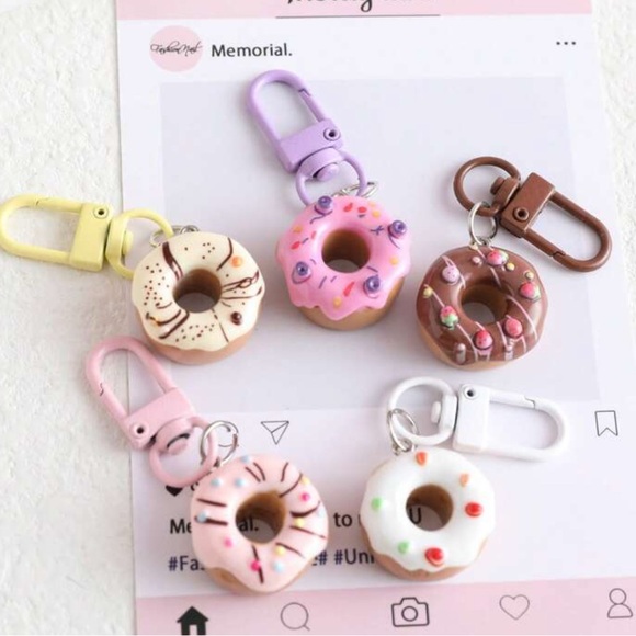 Handbags - Colorful Donut bag charm/ Keychain